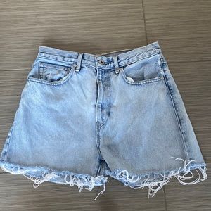 Levi barrel cut shorts